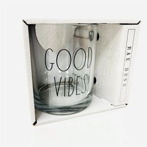 Rae Dunn Clear mug good vibes